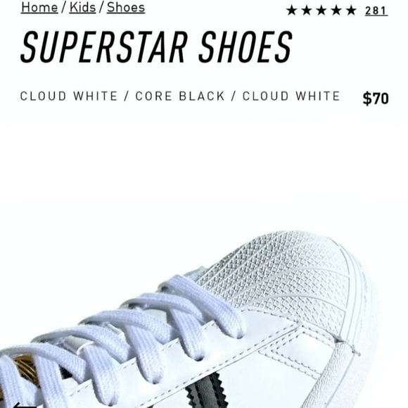 🆕️ Adidas SuperStar ShellToe Youth Size 3 - Picture 5 of 14